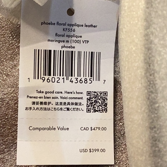 Kate Spade NWT Leather Phoebe Floral Appliqué Meringue Crossbody   Bag - Picture 6 of 7